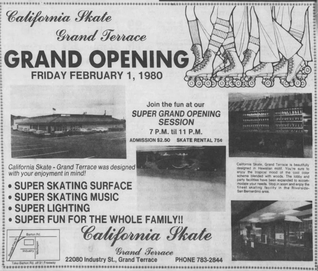 Cal Skate Grand Opening ad