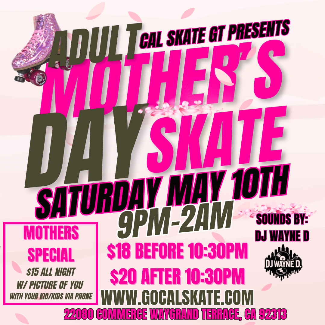 Adult Mother's Day Skate Flyer